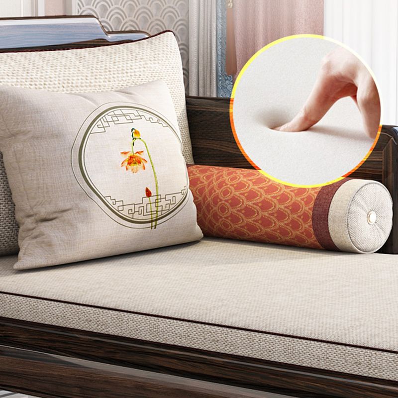 Chaise tradicional con brazos y almohada, brazos redondos para dormitorio, sala de estar
