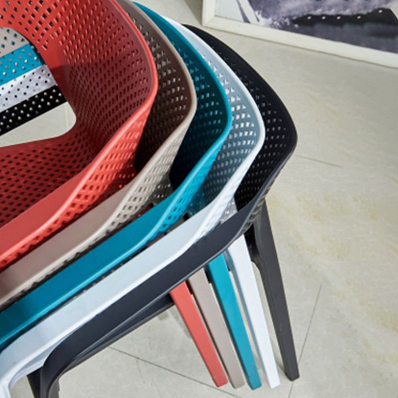 Plastic Contemporary Arm Chair Kitchen Dining Room Crossback Chair Clearhalo 'Dining Chairs' 'Dining Tables & Seating' 'dining_chair' 'furn' 'furn_dining_chair' 'Furniture' 'furniture_dining_chair' 'Kitchen & Dining Furniture' 1200x1200_153b9640-cfff-42e0-a8da-7a3da6ad05b9