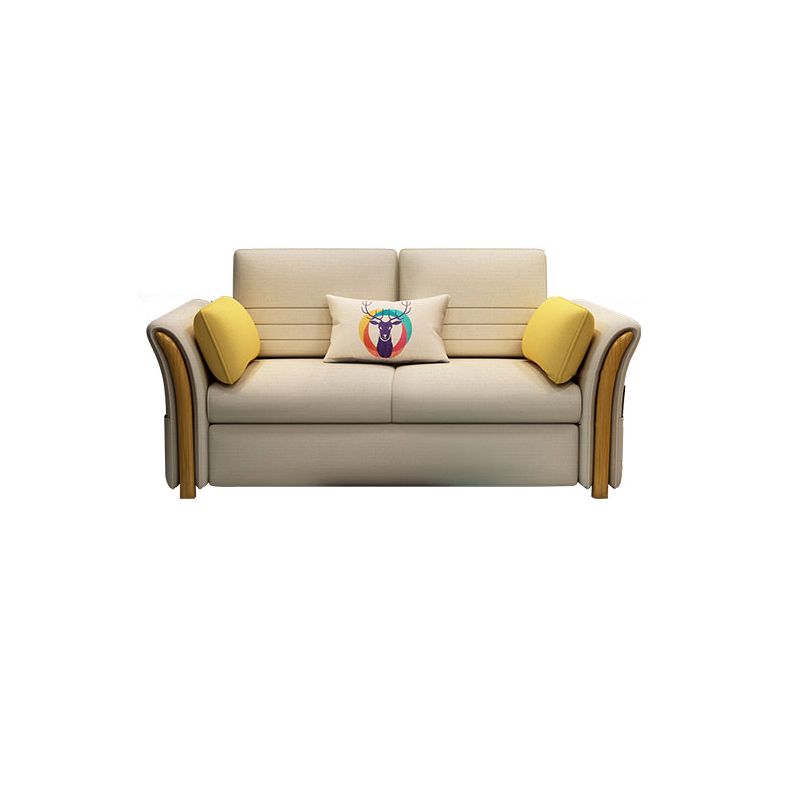 Cotton Blend and Faux Leather Convertible Sectionals Sofas with Storage in Yellow Clearhalo 'furn' 'furn_sectionals' 'Furniture' 'furniture_sectionals' 'kitchen' 'kitchen_sectionals' 'Living Room Furniture' 'Sectionals' 1200x1200_153c5f3d-7154-465a-bb0a-55487423e32e