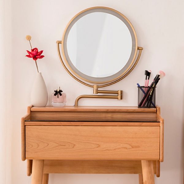 Modern Mirrored Glass Drawers Make-up Vanity with Storage for Bedroom Clearhalo 'Bedroom Furniture' 'furn' 'furn_makeup_vanities' 'Furniture' 'Makeup Vanities' 'makeup_vanities' 1200x1200_153d7cb2-3cac-48d1-a2ff-1102b4cb4822