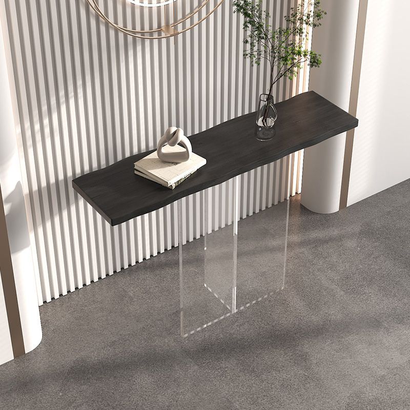 11,8 "W del tavolo della console rettangolo tavolo da estremità in legno massiccio contemporaneo