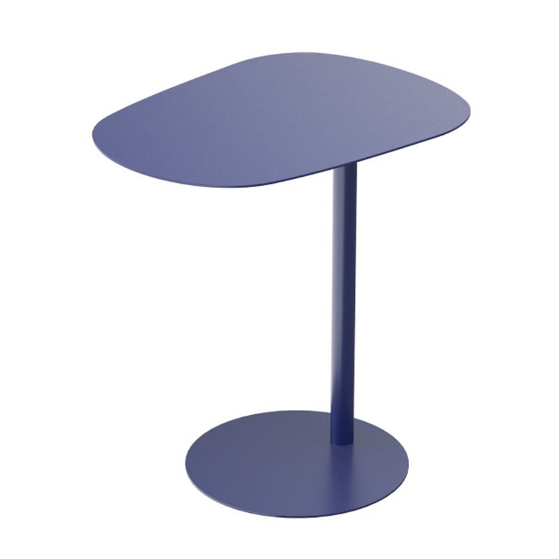 19.69 "A largo geometrico lato metallico tavolo moderno della metà del secolo tavolo da piedistallo