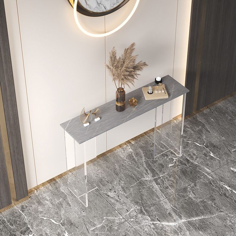 Tabella della console contemporanea 11.8 "W Acrilic Rectangle End Table