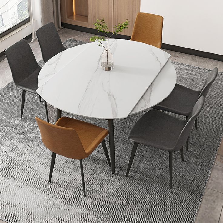 Modern 1/4/5/7 Pieces Dining Set Sintered Stone Top Dining Furniture Clearhalo 'Dining Room Sets' 'Dining Tables & Seating' 'dining_room_set' 'furn' 'furn_dining_room_set' 'Furniture' 'furniture_dining_room_set' 'Kitchen & Dining Furniture' 'kitchen&dining_furn' 'kitchen' 1200x1200_1541a3f3-e17b-4627-8e9a-f46f9de20f6e