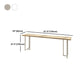 Pine Wood Bar Dining Table Contemporary Bar Table with Double Pedestal Base Clearhalo 'Bar Furniture' 'Bar Tables' 'bar_tables' 'furn' 'furn_bar_tables' 'Furniture' 'furniture_bar_tables' 'Kitchen & Dining Furniture' 1200x1200_1542b270-65ad-4389-a71f-7b94f71efd41