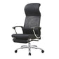 Fauteuil contemporain à bras fixes, mécanisme d'inclinaison, chaise de bureau noire