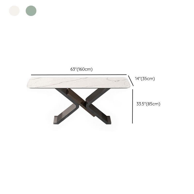 Table accent de console rectangle moderne Table accent de finition antique