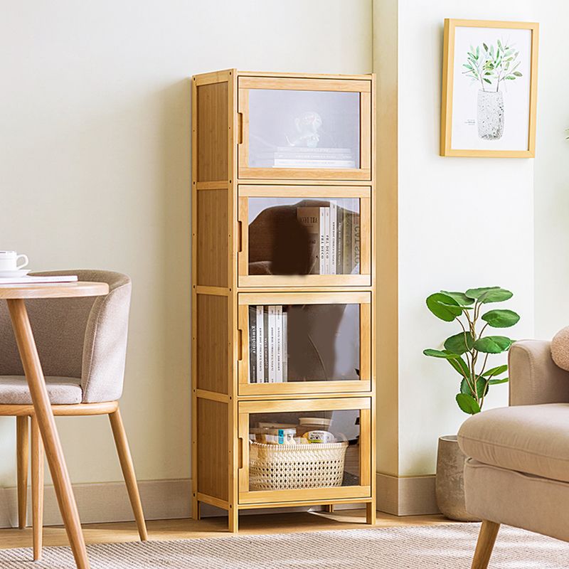 Scandinavian Accent Cabinet with Grooves Doors and Straight Legs Clearhalo 'Cabinets & Chests' 'cabinets_chests' 'furn' 'furn_cabinets_chests' 'Furniture' 'Living Room Furniture' 1200x1200_1543d531-b93e-4c99-b8ee-e92254056de0