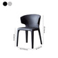 Contemporary Leather Dining Chairs Wingback Armless Chairs for Home Clearhalo ' kitchen&dining_furn' 'Dining Chairs' 'Dining Tables & Seating' 'dining_chair' 'furn' 'furn_dining_chair' 'Furniture' 'furniture_dining_chair' 'Kitchen & Dining Furniture' 'kitchen' 1200x1200_154456e8-ba83-4ceb-aacc-91bfcbfb6a89