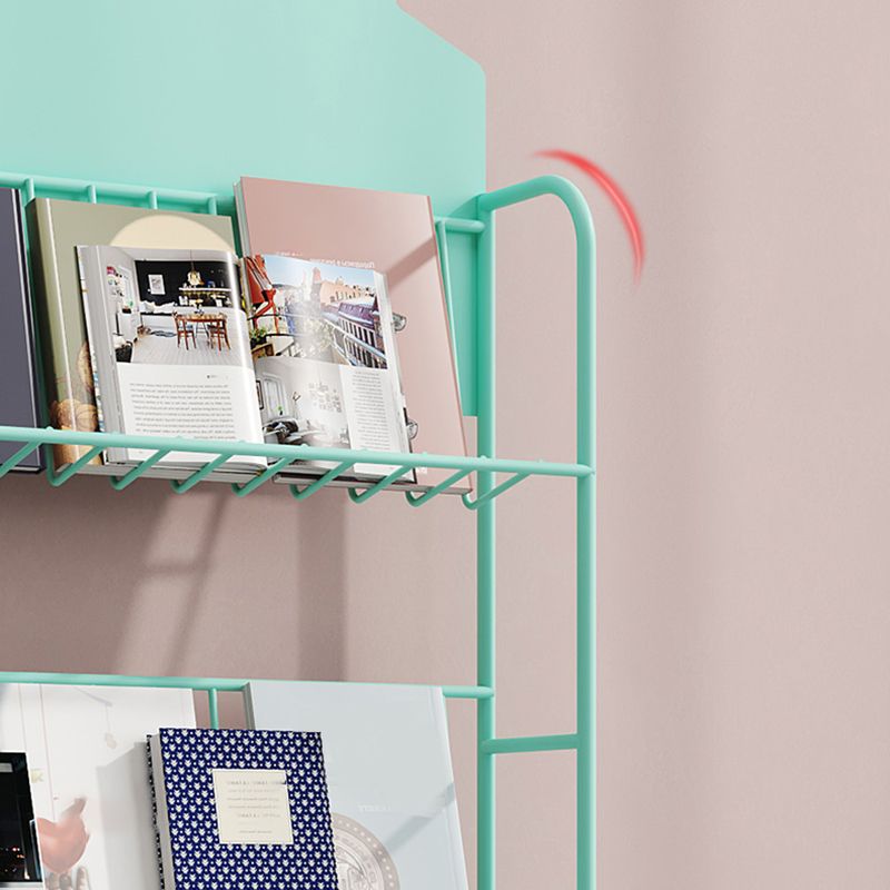 Shelves Included Bookcase 57.1" Tall Metal Bookshelf Vertical