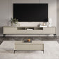 Modern Stone & Wood TV stand 18.11 "H 3/4-Drawer TV con scaffali