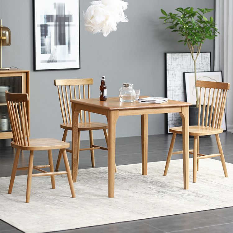 Square Wood Color Dining Table Oak Solid Wood Table Industrial with 4 Legs Clearhalo ' dining_table' 'Dining Tables & Seating' 'Dining Tables' 'furn' 'furn_dining_table' 'Furniture' 'furniture_dining_table' 'Kitchen & Dining Furniture' 'kitchen&dining_furn' 'kitchen' 'kitchen_dining_table' 1200x1200_1544ec67-0244-42e4-bcbb-579f81be21ce