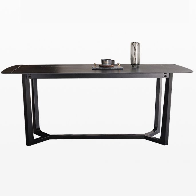 Modern 1/2/3/5 Pieces Dinette Set with Black Sintered Stone Top Rectangle Dining Table Set Clearhalo 'Dining Room Sets' 'Dining Tables & Seating' 'dining_room_set' 'furn' 'furn_dining_room_set' 'Furniture' 'furniture_dining_room_set' 'Kitchen & Dining Furniture' 1200x1200_1545cf35-f567-48e6-a4d1-06eaa00b8b60