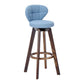Contemporary Solid Wood Barstool Indoor Bar Stool with Footrest and Cushion Clearhalo 'Bar Furniture' 'Bar Stools' 'bar_stools' 'furn' 'furn_bar_stools' 'Furniture' 'furniture_bar_stools' 'Kitchen & Dining Furniture' 1200x1200_15461e2b-a8f5-46f2-a996-321e9efee2b1
