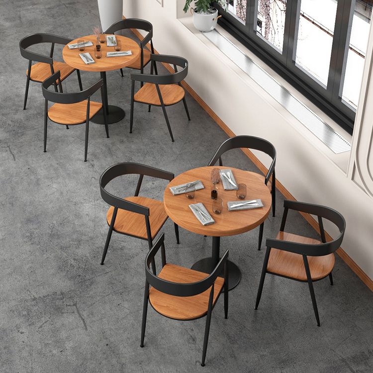 Ensemble de restauration moderne 1/3/4/5 PCS Metal Frame Table et chaises