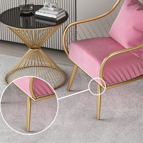 Scandinavian Style Open Back Arm Dining Chairs Linen Dining Chairs Clearhalo 'Dining Chairs' 'Dining Tables & Seating' 'dining_chair' 'furn' 'furn_dining_chair' 'Furniture' 'furniture_dining_chair' 'Kitchen & Dining Furniture' 1200x1200_1547670f-b4bc-4f77-bf4a-b8779c9e1f2e