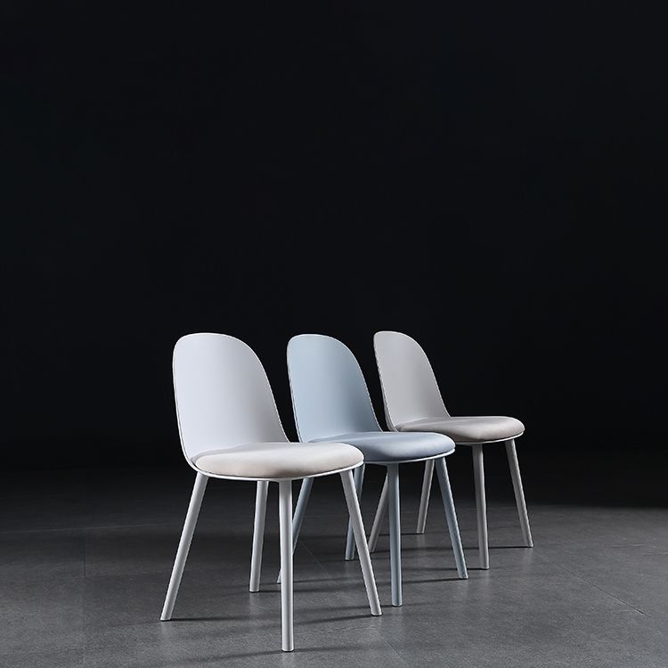 Nordic Dining Room Armless Chair Plastic Side Fabric Chair for Kitchen Clearhalo ' kitchen&dining_furn' 'Dining Chairs' 'Dining Tables & Seating' 'dining_chair' 'furn' 'furn_dining_chair' 'Furniture' 'furniture_dining_chair' 'Kitchen & Dining Furniture' 'kitchen' 1200x1200_15498ec9-a47a-4ce2-aa1b-f0628b9b1560
