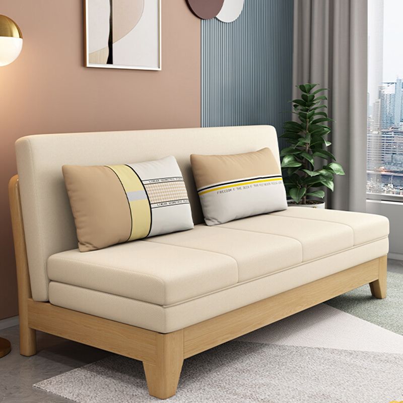Armless Cabrio -Sofa Bett mit Kissen Sitzgelegenheiten mit Lagerung