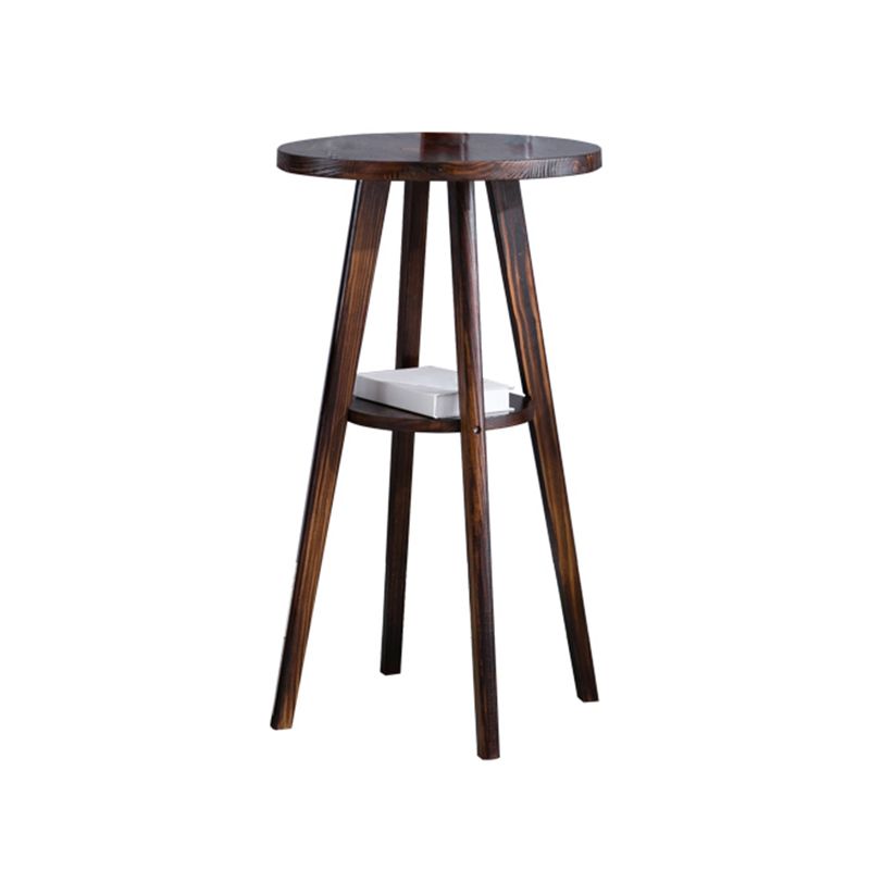 Round Modern Pub Table Set 1/3 Pcs Solid Wood Bar Table for Home Clearhalo 'Bar Furniture' 'furn' 'furn_home_bar_bar_sets' 'Furniture' 'Home Bars & Bar Sets' 'home_bar_bar_sets' 'Kitchen & Dining Furniture' 1200x1200_154ca132-ffa6-4a36-846b-2bc87bb279aa