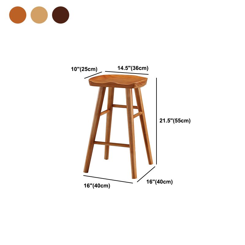 Contemporary Backless Footrest Stool Contoured Pine Solid Wood Bar Stool Clearhalo 'Bar Furniture' 'Bar Stools' 'bar_stools' 'furn' 'furn_bar_stools' 'Furniture' 'Kitchen & Dining Furniture' 1200x1200_154d525f-9677-49eb-8da7-add23c2ba0b4