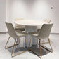 Modern Round Top Dinette Table Solid Wood Base Dining Table for Restaurant Clearhalo 'Dining Tables & Seating' 'Dining Tables' 'dining_table' 'furn' 'furn_dining_table' 'Furniture' 'furniture_dining_table' 'Kitchen & Dining Furniture' 'kitchen' 'kitchen_dining_table' 1200x1200_154df142-da84-4812-ad85-d66e70978dbf