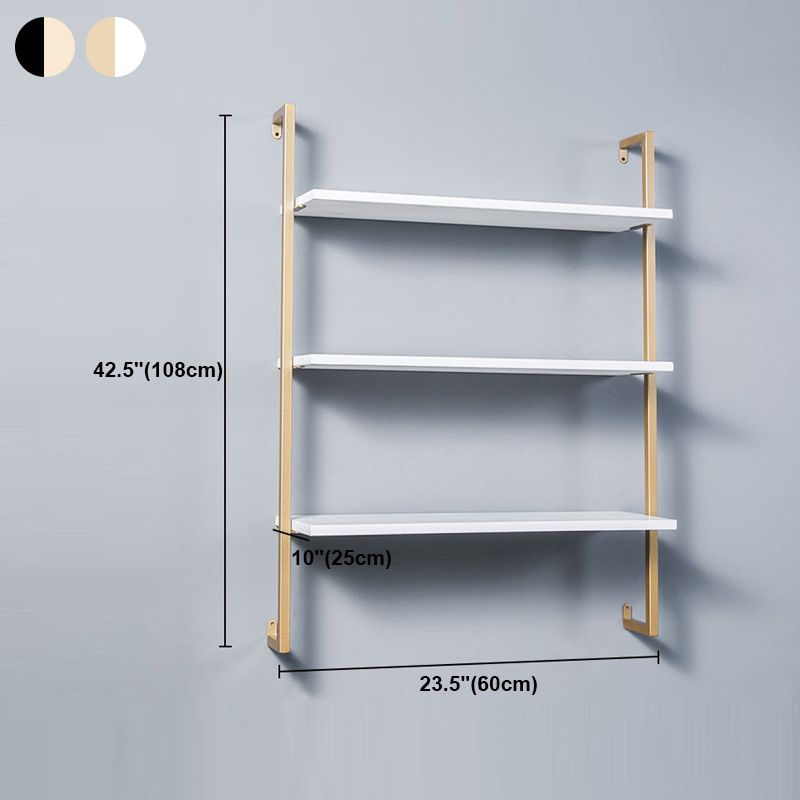 Contemporary Wall Unit Bookshelf with Iron Frame Manufactured Wood Shelf Clearhalo 'Bookcases' 'furn' 'furn_bookcases' 'Furniture' 'furniture_bookcases' 'kitchen' 'kitchen_bookcases' 'Living Room Furniture' 'Office Furniture' 1200x1200_154e2134-b11b-4afd-a483-3759391f9392