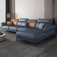 Contemporary Stain-Resistant Faux Leather 4-Seater L-Shape Sofa