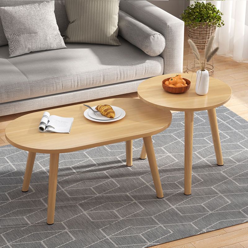 4 Legs Base Design Wood-based Finish Material Round/square Coffee Table Clearhalo 'Coffee & Accent Tables' 'Coffee Tables' 'coffee_tables' 'Furniture' 'furniture_coffee_tables' 'Living Room Furniture' 1200x1200_154f9b35-ebcf-4074-b0b7-222015016efe