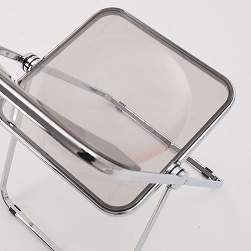 Industrial Design Plastic Folding Side Chair for Home Use Open Back Dining Side Chair Clearhalo ' kitchen&dining_furn' 'Dining Chairs' 'Dining Tables & Seating' 'dining_chair' 'furn' 'furn_dining_chair' 'Furniture' 'furniture_dining_chair' 'Kitchen & Dining Furniture' 'kitchen' 1200x1200_154fd2d2-4017-4265-b5eb-06d939fb96ab