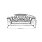 Pillow Top Arm Sectionals 26.22"High Faux Leather Cushion Back Sofa, Black Clearhalo 'furn' 'furn_sectionals' 'Furniture' 'furniture_sectionals' 'Living Room Furniture' 'Sectionals' 1200x1200_1550ffdc-60f3-40cb-a097-86950a11ea68