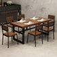 Industrial Dinner Room Dining Table Pine Solid Wood Dining Table