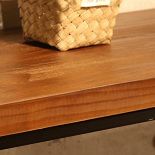 Industrial Style Wood Top Counter Table 42-inch Height Table for Restaurant Clearhalo 'Bar Furniture' 'Bar Tables' 'bar_tables' 'furn' 'furn_bar_tables' 'Furniture' 'furniture_bar_tables' 'Kitchen & Dining Furniture' 1200x1200_1552011d-4ad2-4819-95b6-009485feddf1