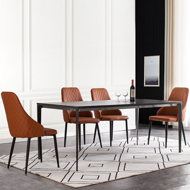 Designer Style 1/4/5/7 Pieces Dining Furniture Set Rectangle Dining Room Table Set Clearhalo 'Dining Room Sets' 'Dining Tables & Seating' 'dining_room_set' 'Furniture' 'furniture_dining_room_set' 'Kitchen & Dining Furniture' 1200x1200_1553a7f0-d2ca-4bb5-81b0-7c6790cde237