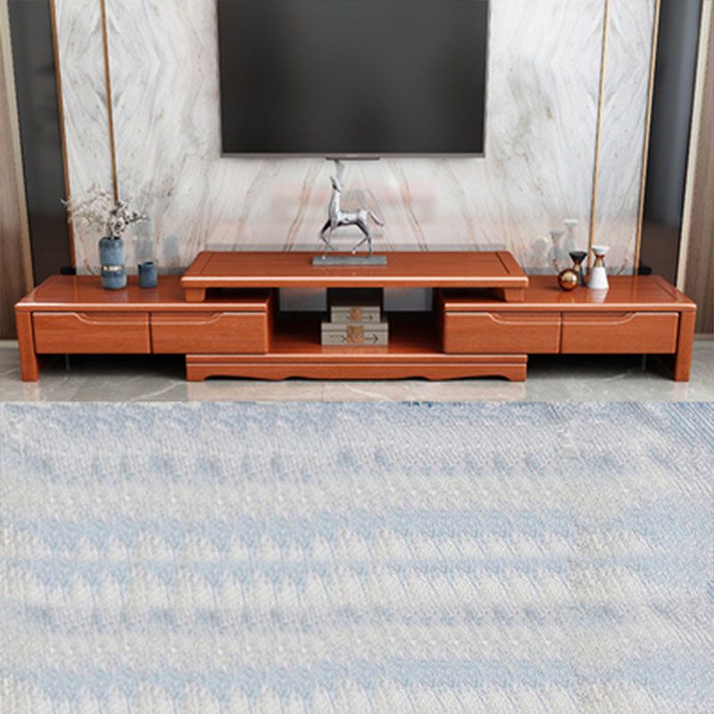 Solid Wood TV Stand Modern Adjustable TV Stand Console with Drawers Clearhalo 'furn' 'furn_tv_stands_entertainment_centers' 'Furniture' 'Living Room Furniture' 'TV Stands & Entertainment Centers' 'TV Stands & Media Storage Furniture' 'tv_stands_entertainment_centers' 1200x1200_15542cf4-a1df-4bcf-abb4-1dadf8a4ba71