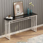 Table de console avec table d'accentuation de base de chevalet pour hall 31,5 "de haut