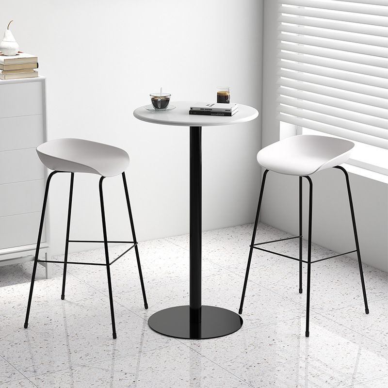 Contemporary Bar-stool Plastic Counter Bar Stool with Metal Legs for Kitchen Clearhalo 'Bar Furniture' 'Bar Stools' 'bar_stools' 'furn' 'furn_bar_stools' 'Furniture' 'furniture_bar_stools' 'Kitchen & Dining Furniture' 1200x1200_15568072-2cb2-468d-b8a7-fd65fc88b68b