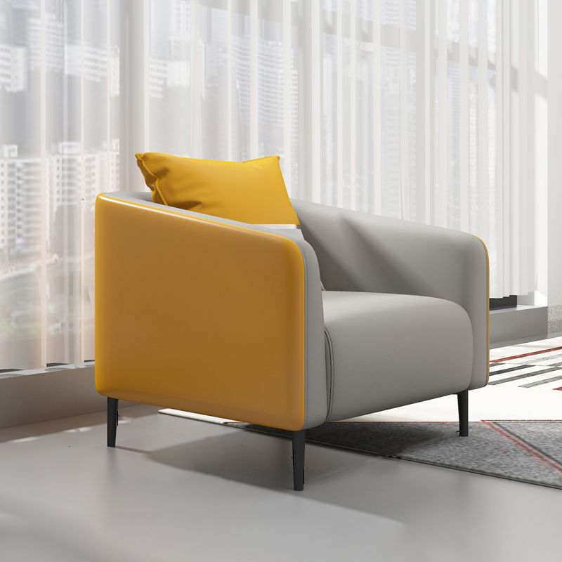 Modern Genuine Leather Sofa Sloped Arm Couch with Tight Seat for Apartment Clearhalo 'furn' 'furn_sofas' 'Furniture' 'furniture_sofas' 'Living Room Furniture' 'Sofa' 'sofas' 1200x1200_155769fe-2709-4eaf-ab22-0738a08d6160