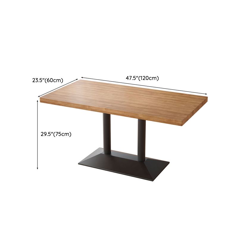 Set da tavolo da pranzo marrone chiaro 1/2/3/5 pezzi Dinette industriale