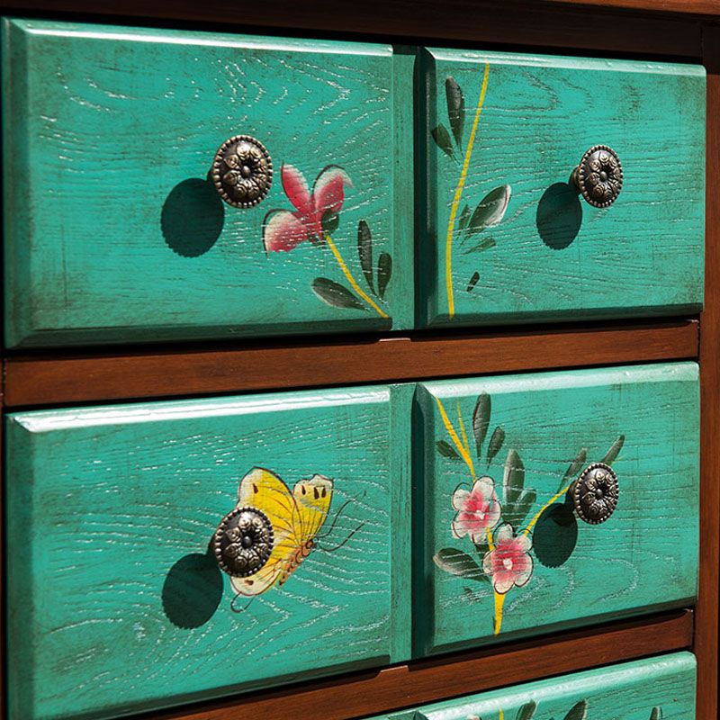 Coffre de rangement vertical en bois côtier pour lingerie, pour chambre à coucher