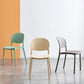 Matte Finish Plastic Dining Side Chair Open Back Stackable Dining Chair Clearhalo ' kitchen&dining_furn' 'Dining Chairs' 'Dining Tables & Seating' 'dining_chair' 'furn' 'furn_dining_chair' 'Furniture' 'furniture_dining_chair' 'Kitchen & Dining Furniture' 'kitchen' 1200x1200_155b2501-44ea-4339-af78-3165871c63c5