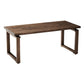 Solid Wood Brown Tone Table Simplicity Sled Base Table for Dining Room Clearhalo ' dining_table' 'Dining Tables & Seating' 'Dining Tables' 'furn' 'furn_dining_table' 'Furniture' 'furniture_dining_table' 'Kitchen & Dining Furniture' 'kitchen&dining_furn' 'kitchen' 'kitchen_dining_table' 1200x1200_155bbc80-829f-4bbf-bbcb-1917642cf5c2
