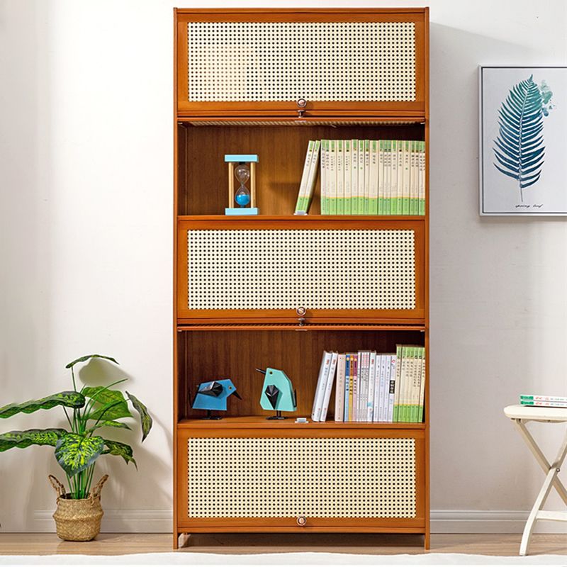 Contemporary Simple Rectangular Bamboo Cabinet with Doors in Brone Clearhalo 'Cabinets & Chests' 'cabinets_chests' 'furn' 'furn_cabinets_chests' 'Furniture' 'Living Room Furniture' 1200x1200_155c7e8f-03d4-40d7-9bfb-13752e1e21d6