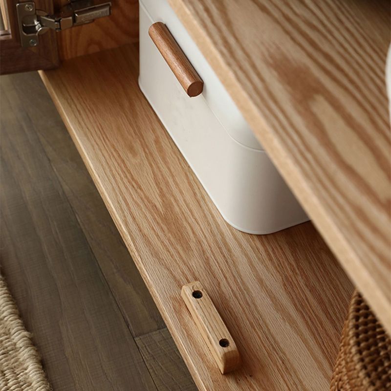 Tavolo da tavolo a buffet contemporaneo tavolo da sideboard in legno massiccio con porte per soggiorno