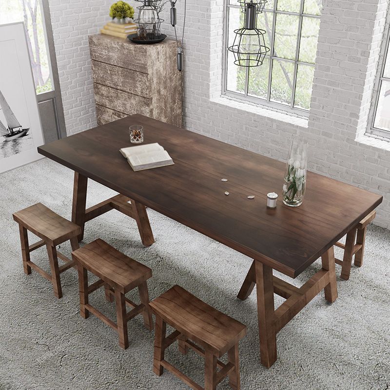 Dining Room Kitchen Table Modern Rectangle Pine Solid Wood Dinette Table Clearhalo 'Dining Tables & Seating' 'Dining Tables' 'dining_table' 'furn' 'furn_dining_table' 'Furniture' 'furniture_dining_table' 'Kitchen & Dining Furniture' 'kitchen' 'kitchen_dining_table' 1200x1200_155d9d7f-2b23-4c11-ad81-d69fbd75d992