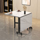 Table à manger rectangulaire moderne extensible pour salle à manger