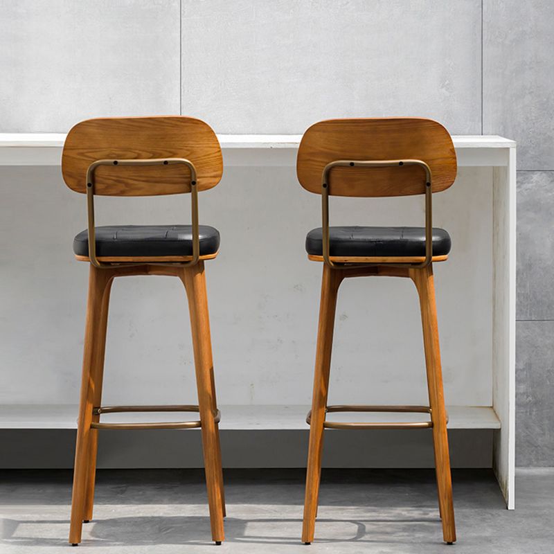 Industrial Style Armless Barstool Leather 30-inch Seat Height Counter Stools Clearhalo 'Bar Furniture' 'Bar Stools' 'bar_stools' 'furn' 'furn_bar_stools' 'furniture_bar_stools' 'Kitchen & Dining Furniture' 'kitchen&dining_furn' 'kitchen' 'kitchen_furn' Furniture' 1200x1200_1561ec90-ce02-4c4f-a9c4-78b3013aa57f