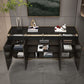 Glam Sideboard Stone Sideboard Buffet with Drawers for Dining Room Clearhalo 'buffet_sideboard' 'Buffets & Sideboards' 'furn' 'furn_buffet_sideboard' 'Furniture' 'Kitchen & Dining Furniture' 1200x1200_15633c80-d90d-4083-9839-959541bc5dfc