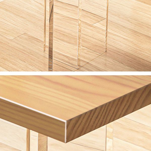 Table à manger industrielle à double piédestal Table en pin pour salle à manger cuisine