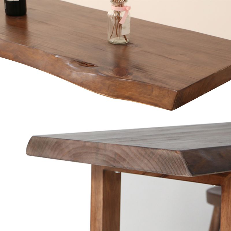 Industrial 1/2/4/5 Pieces Bar Table Set Rectangle Bar Table with Wooden High Stools Clearhalo 'Bar Furniture' 'furn' 'furn_home_bar_bar_sets' 'Furniture' 'Home Bars & Bar Sets' 'home_bar_bar_sets' 'Kitchen & Dining Furniture' 1200x1200_1564866e-e4eb-494d-95ea-0e391631a4a6