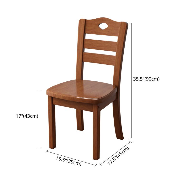 Contemporary Wood Side Chair Armless Ladder Back Dining Chair for Home Use Clearhalo ' kitchen&dining_furn' 'Dining Chairs' 'Dining Tables & Seating' 'dining_chair' 'furn' 'furn_dining_chair' 'Furniture' 'furniture_dining_chair' 'Kitchen & Dining Furniture' 'kitchen' 1200x1200_1565874e-6207-482f-ba6a-8d08d25177e9